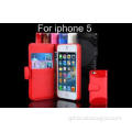 Water Resistant Red Leather Apple Iphone 5S Case OEM Sheeps